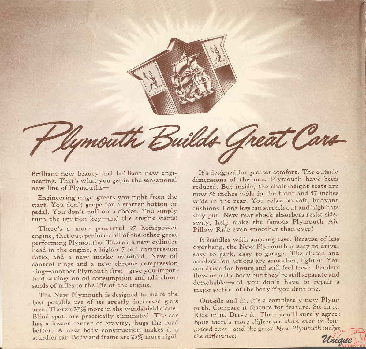 1949 Plymouth Brochure Page 12